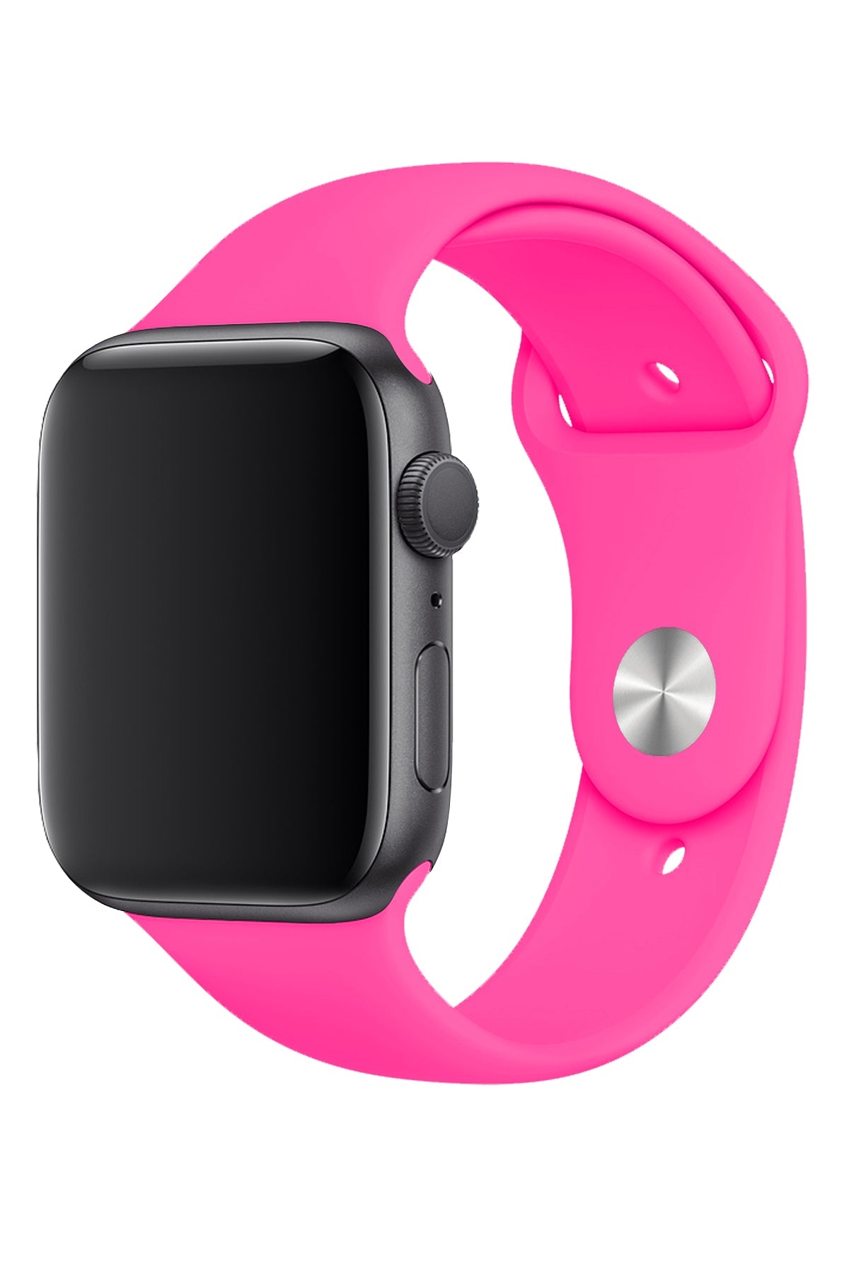 Apple Watch Uyumlu Silikon Spor Kordon Şeker Pembe