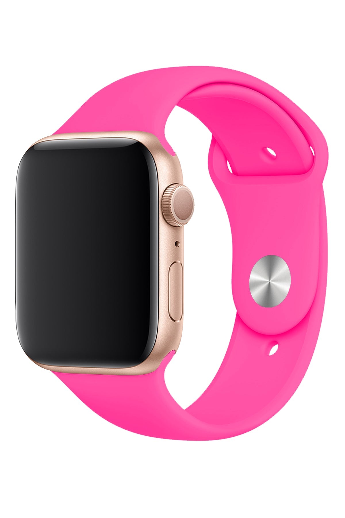 Apple Watch Uyumlu Silikon Spor Kordon Şeker Pembe