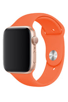 Apple Watch Uyumlu Silikon Spor Kordon Turuncu