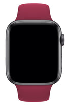 Apple Watch Uyumlu Silikon Spor Kordon Vişne