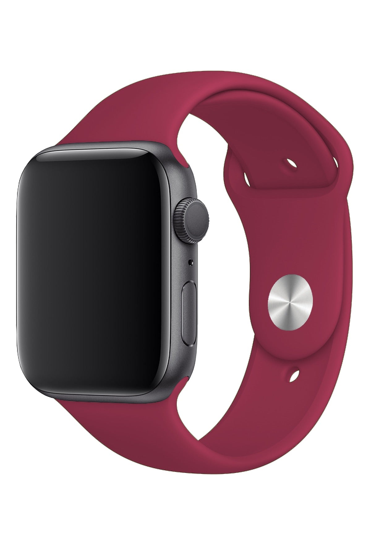 Apple Watch Uyumlu Silikon Spor Kordon Vişne