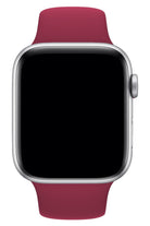 Apple Watch Uyumlu Silikon Spor Kordon Vişne