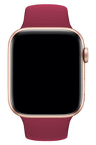 Apple Watch Uyumlu Silikon Spor Kordon Vişne
