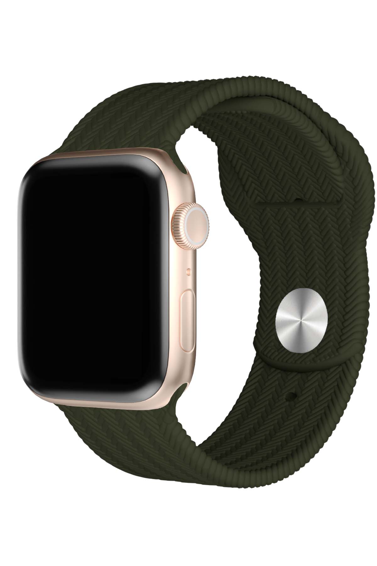 Apple Watch Uyumlu Silikon Wicker Loop Kordon Captain