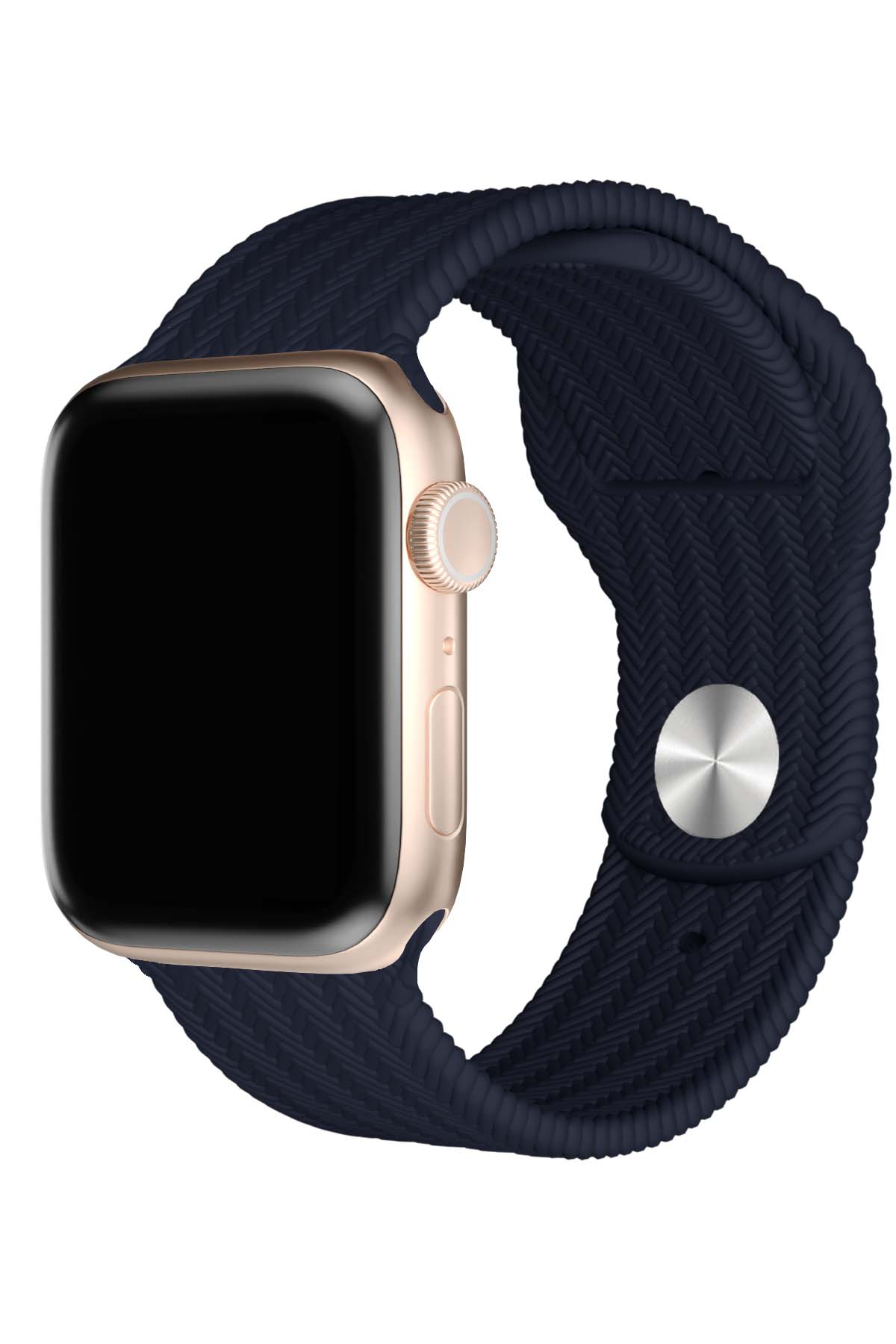 Apple Watch Uyumlu Silikon Wicker Loop Kordon Nessie