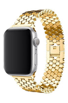 Apple Watch Uyumlu Simetro Loop Çelik Kordon Gold