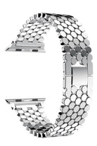 Apple Watch Uyumlu Simetro Loop Çelik Kordon Gümüş Gri
