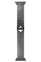 Apple Watch Uyumlu Simetro Loop Çelik Kordon Siyah