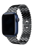 Apple Watch Uyumlu Simetro Loop Çelik Kordon Siyah