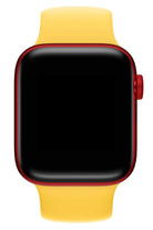 Apple Watch Uyumlu Solo Loop Silikon Kordon Altuni Sarı