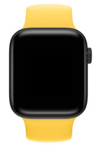 Apple Watch Uyumlu Solo Loop Silikon Kordon Altuni Sarı