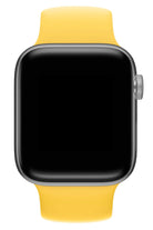 Apple Watch Uyumlu Solo Loop Silikon Kordon Altuni Sarı