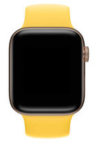 Apple Watch Uyumlu Solo Loop Silikon Kordon Altuni Sarı
