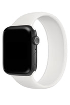 Apple Watch Uyumlu Solo Loop Silikon Kordon Beyaz
