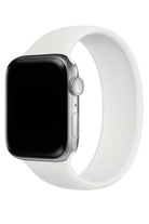 Apple Watch Uyumlu Solo Loop Silikon Kordon Beyaz