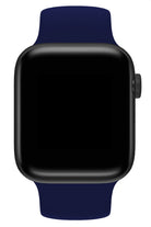 Apple Watch Uyumlu Solo Loop Silikon Kordon Gece Mavi