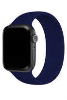 Apple Watch Uyumlu Solo Loop Silikon Kordon Gece Mavi