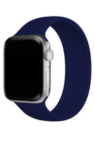 Apple Watch Uyumlu Solo Loop Silikon Kordon Gece Mavi