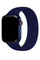 Apple Watch Uyumlu Solo Loop Silikon Kordon Gece Mavi