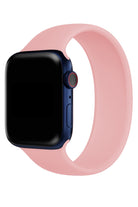 Apple Watch Uyumlu Solo Loop Silikon Kordon Lavanta Pembe