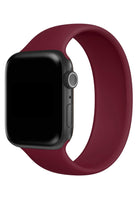 Apple Watch Uyumlu Solo Loop Silikon Kordon Sangria