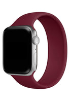 Apple Watch Uyumlu Solo Loop Silikon Kordon Sangria
