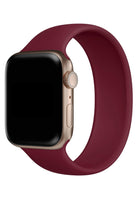 Apple Watch Uyumlu Solo Loop Silikon Kordon Sangria