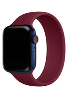 Apple Watch Uyumlu Solo Loop Silikon Kordon Sangria