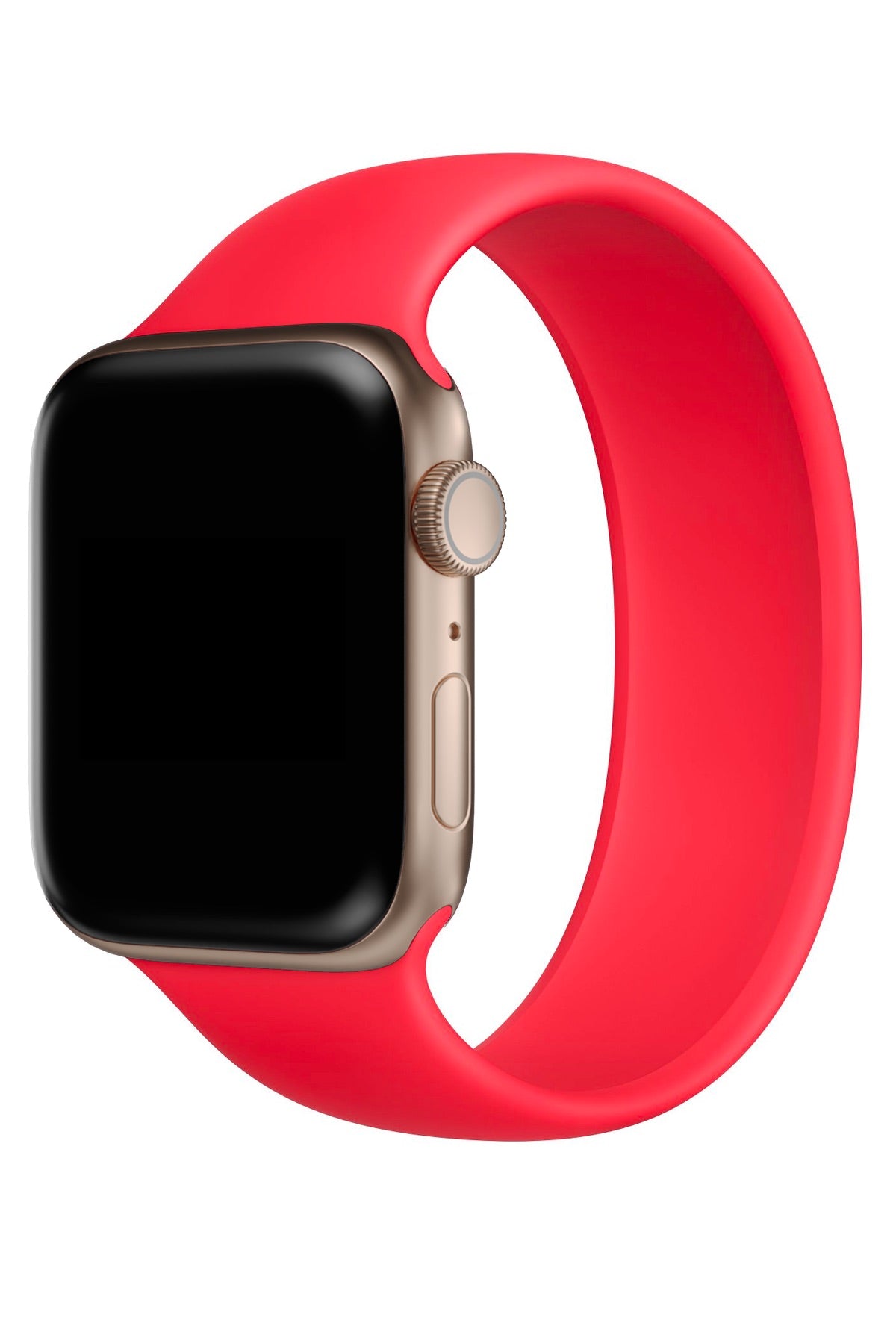 Apple Watch Uyumlu Solo Loop Silikon Kordon Scarlet Kırmızı