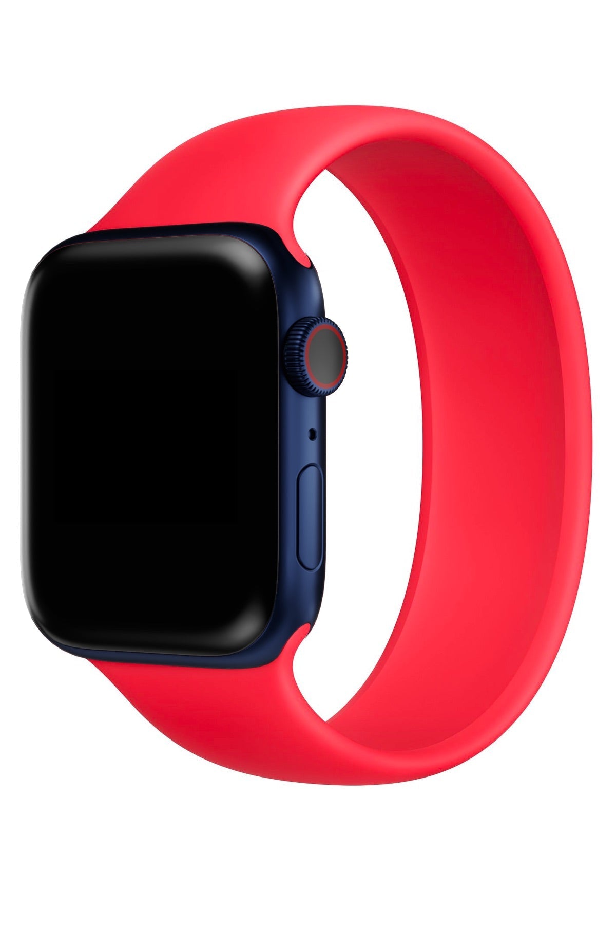 Apple Watch Uyumlu Solo Loop Silikon Kordon Scarlet Kırmızı