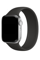 Apple Watch Uyumlu Solo Loop Silikon Kordon Siyah