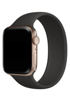 Apple Watch Uyumlu Solo Loop Silikon Kordon Siyah