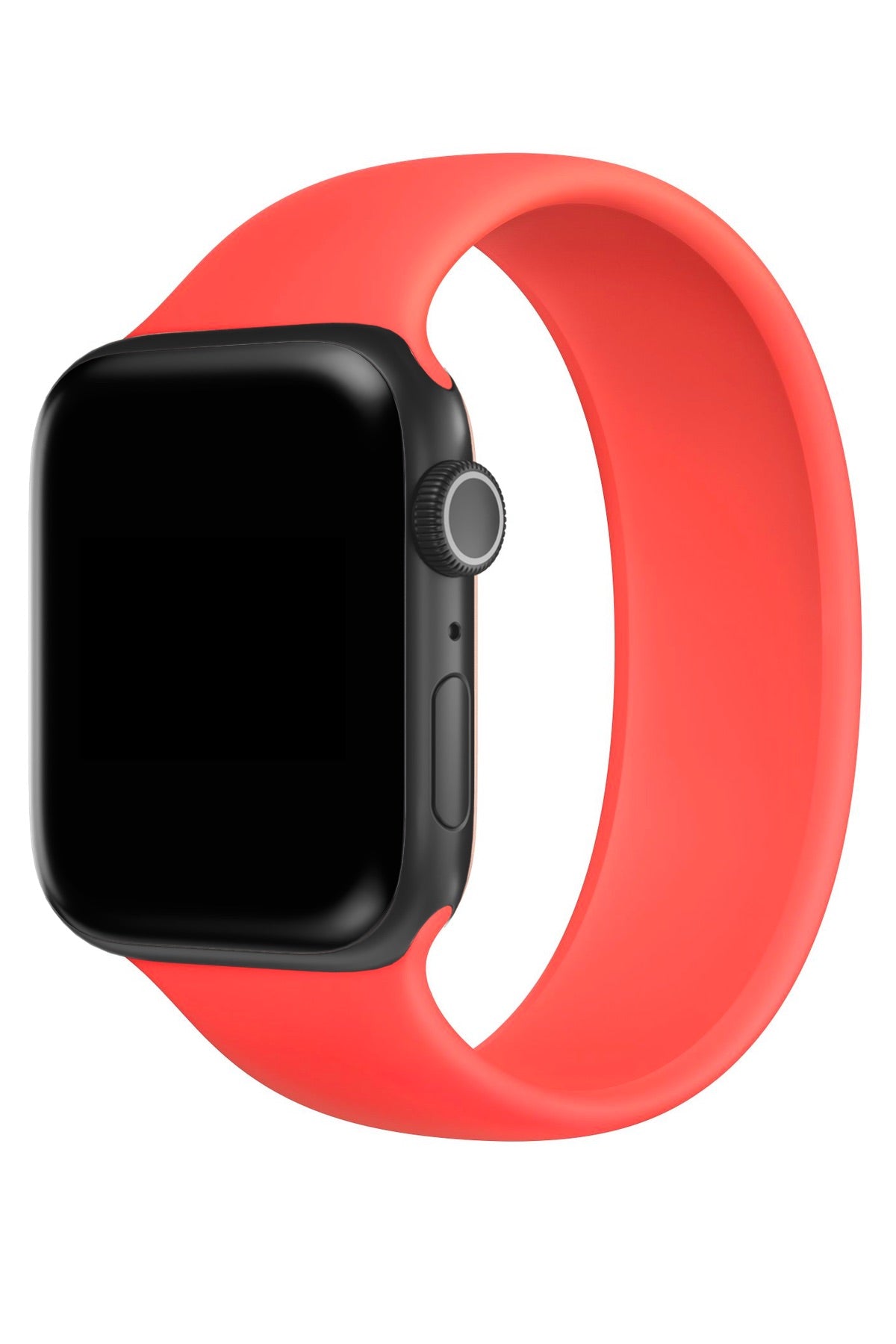Apple Watch Uyumlu Solo Loop Silikon Kordon Vermilyon Turuncu
