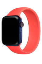 Apple Watch Uyumlu Solo Loop Silikon Kordon Vermilyon Turuncu