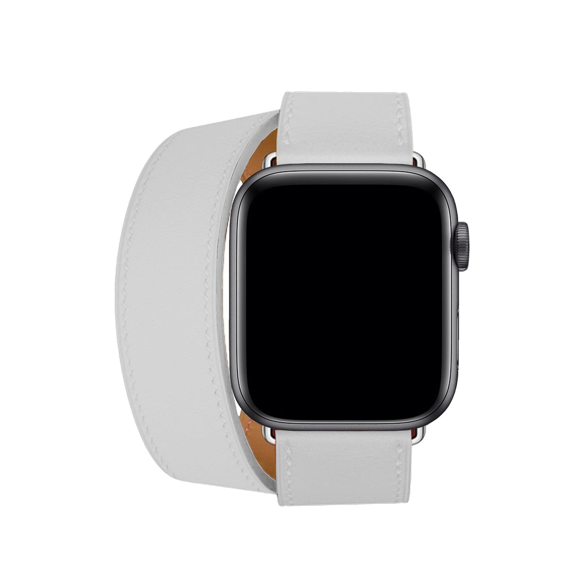 Apple Watch Uyumlu Spiralis Deri Kordon Snow