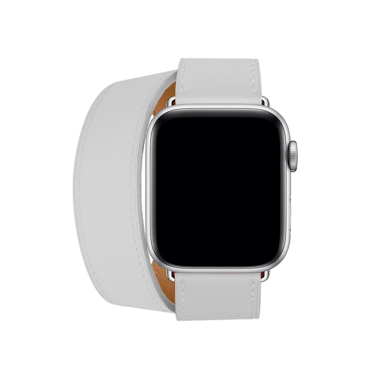 Apple Watch Uyumlu Spiralis Deri Kordon Snow