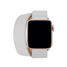 Apple Watch Uyumlu Spiralis Deri Kordon Snow