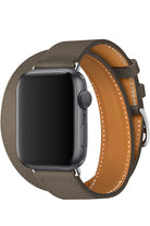 Apple Watch Uyumlu Spiralis Deri Kordon Vizon