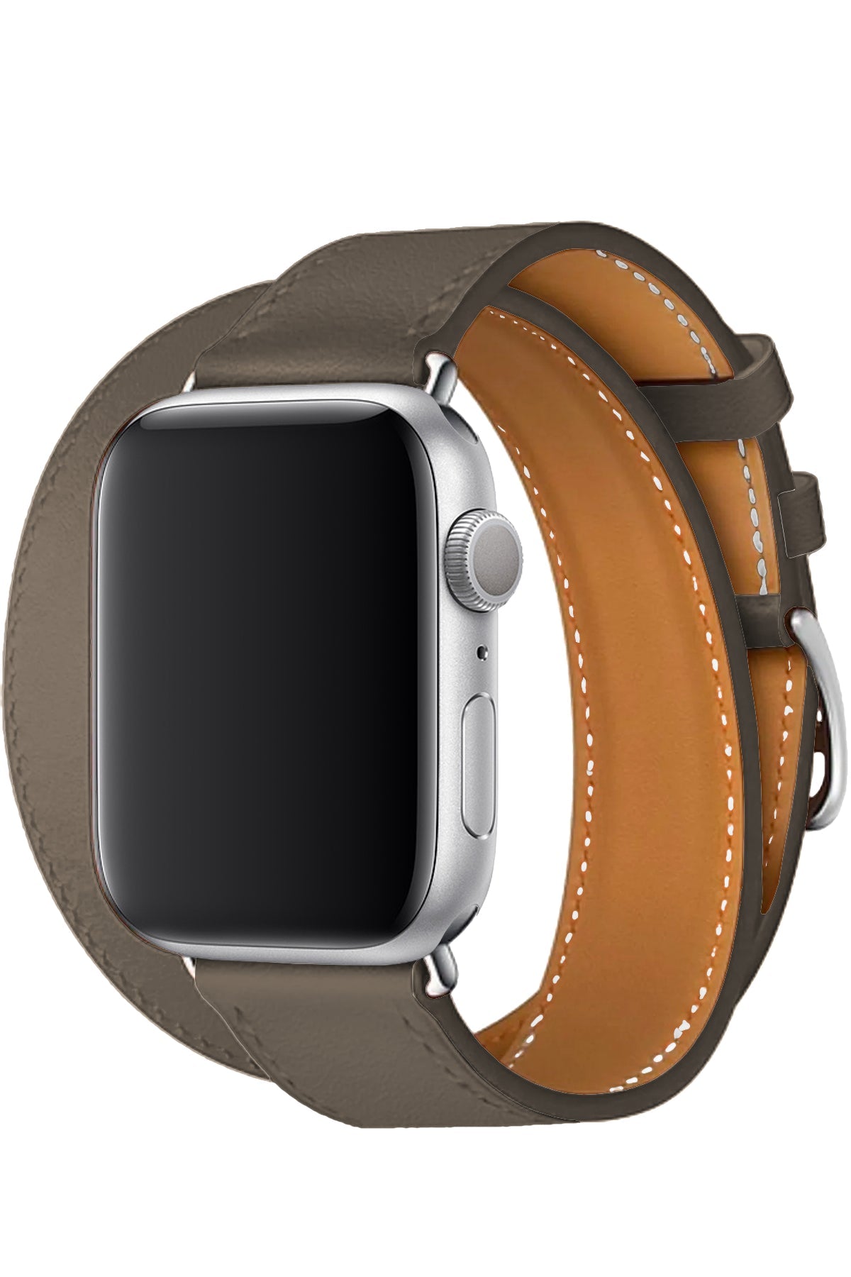 Apple Watch Uyumlu Spiralis Deri Kordon Vizon