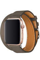 Apple Watch Uyumlu Spiralis Deri Kordon Vizon