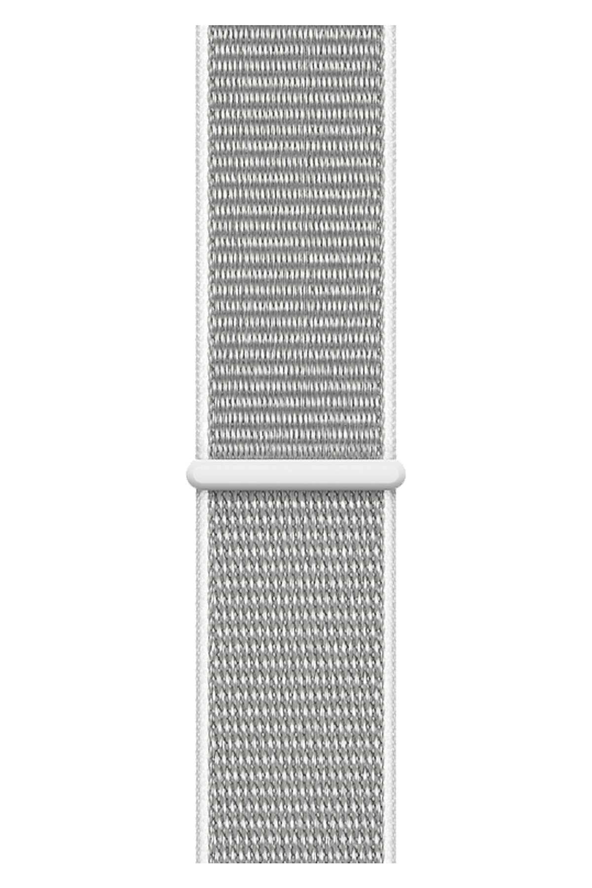 Apple Watch Uyumlu Spor Loop Kordon Beyaz Gri