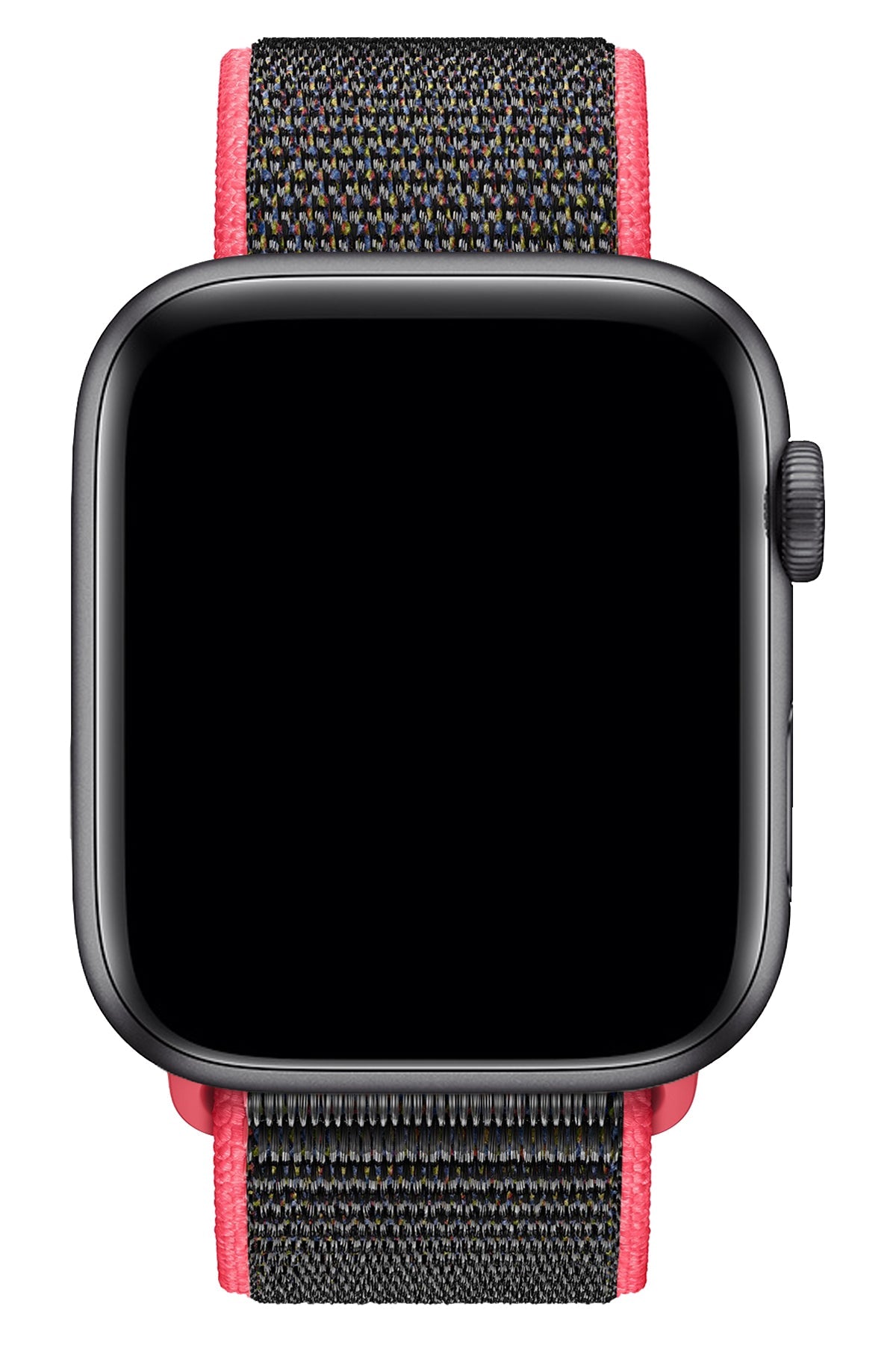 Apple Watch Uyumlu Spor Loop Kordon Frambuaz Siyah