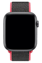 Apple Watch Uyumlu Spor Loop Kordon Frambuaz Siyah