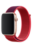 Apple Watch Uyumlu Spor Loop Kordon Karmen Kırmızı