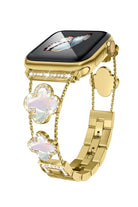 Apple Watch Uyumlu Clovella Metal Kordon Goldessa