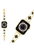 Apple Watch Uyumlu Clovella Metal Kordon Noir Gold
