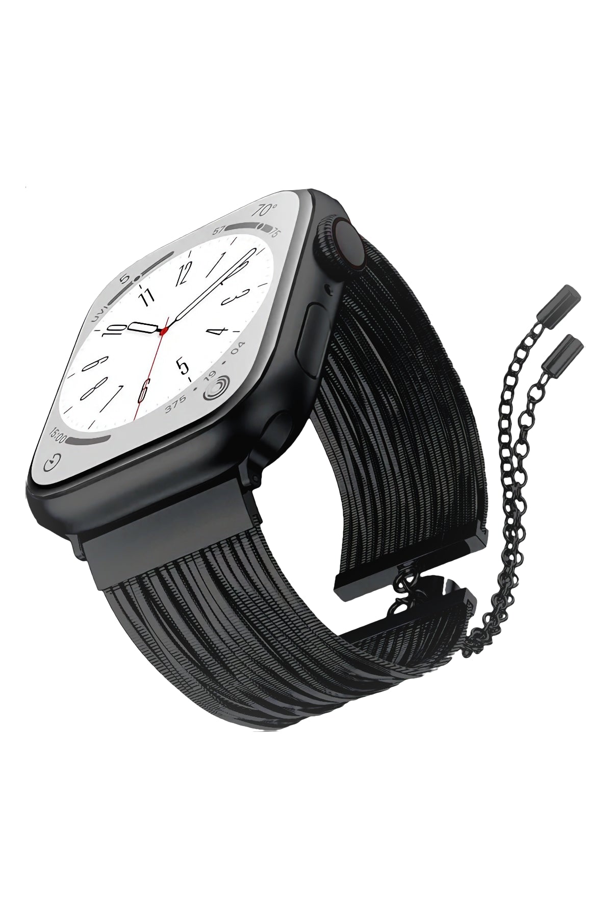 Apple Watch Uyumlu Tassel Chain Kordon Black