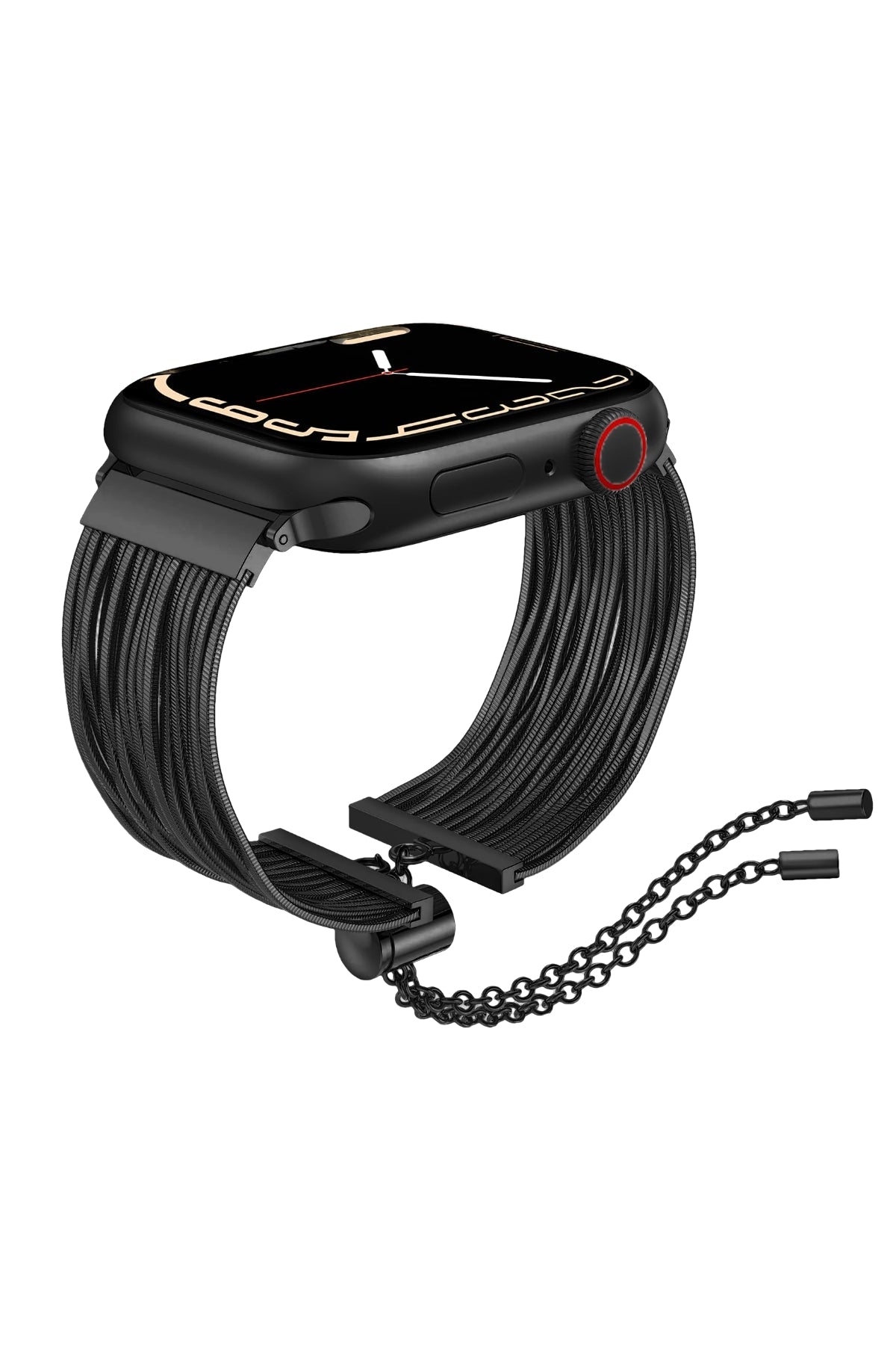 Apple Watch Uyumlu Tassel Chain Kordon Black