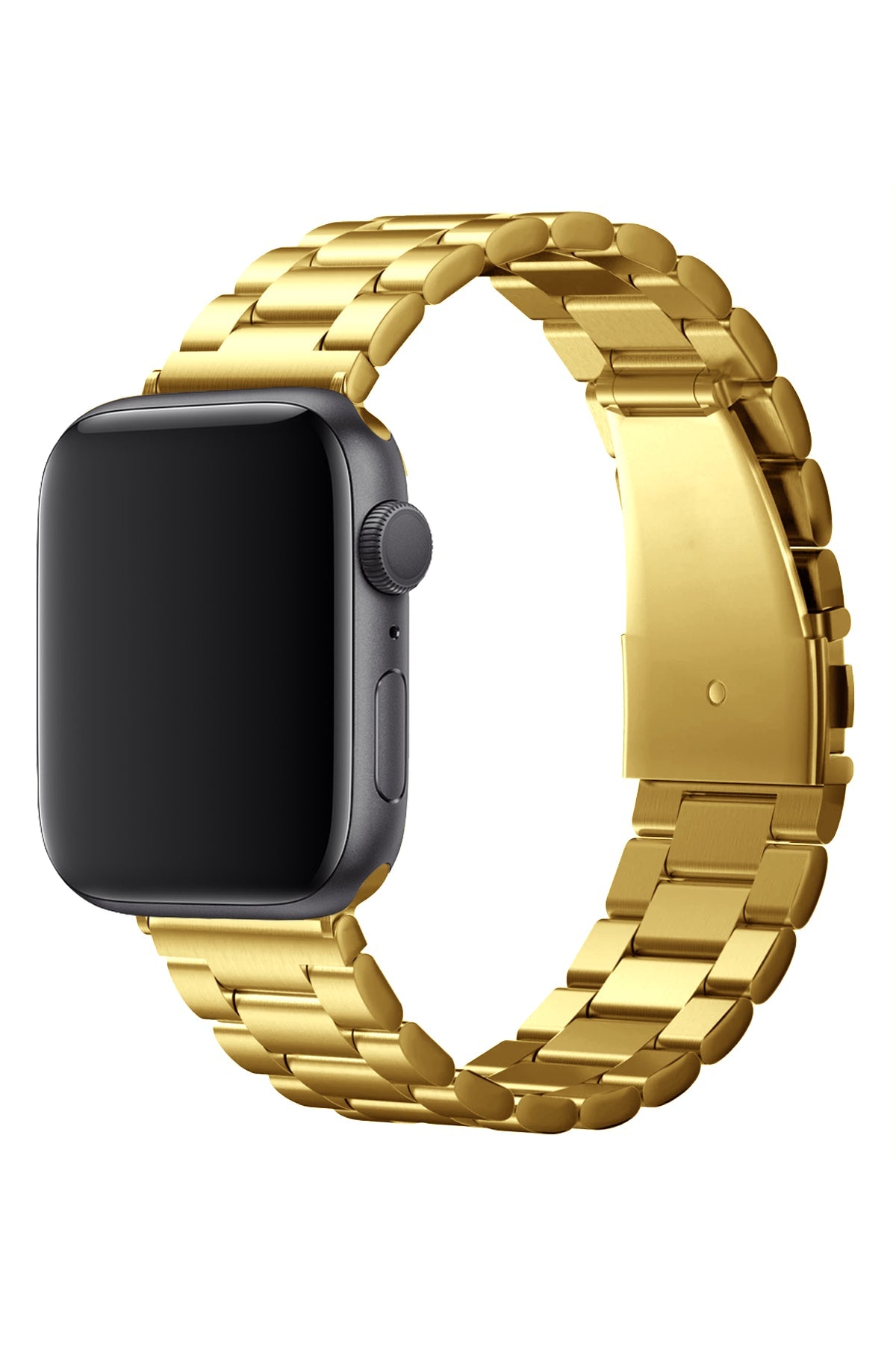 Apple Watch Uyumlu Üç Bakla Çelik Loop Kordon Altın