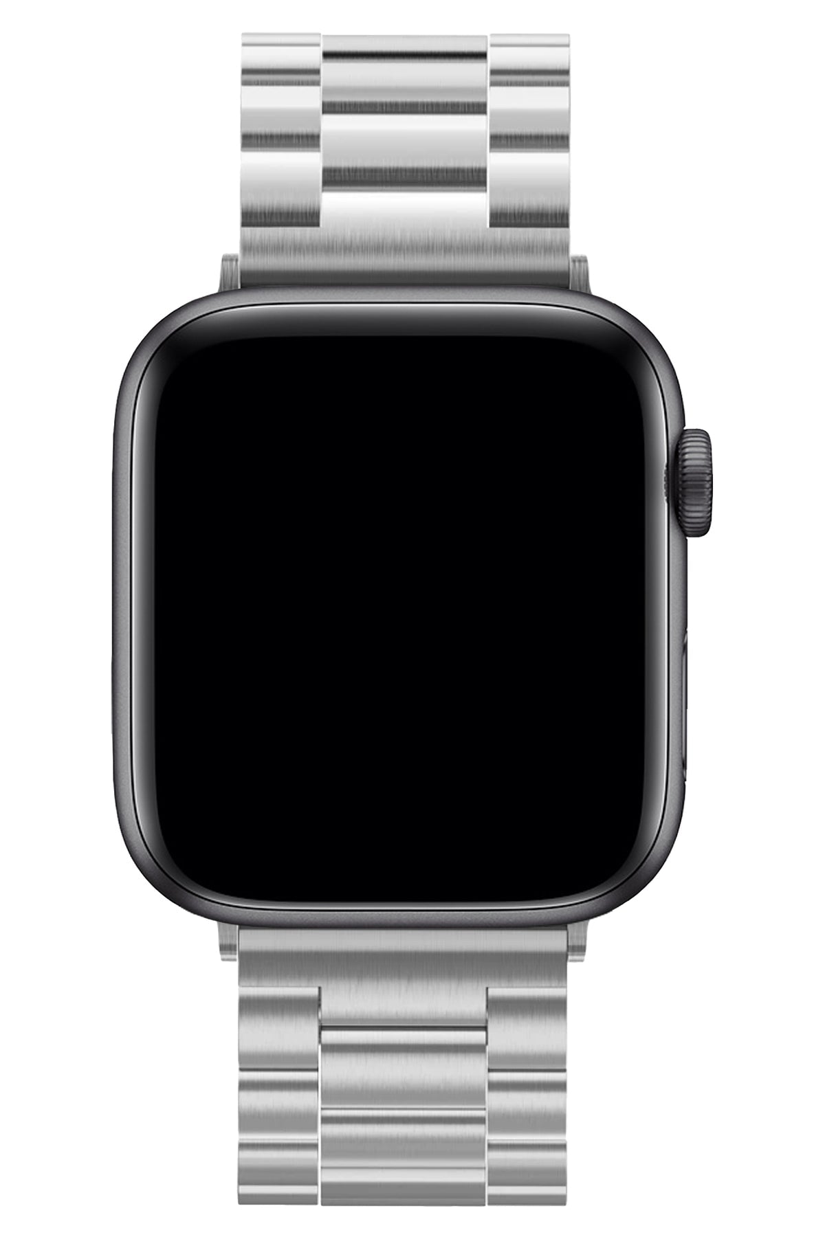 Apple Watch Uyumlu Üç Bakla Çelik Loop Kordon Gümüş Gri